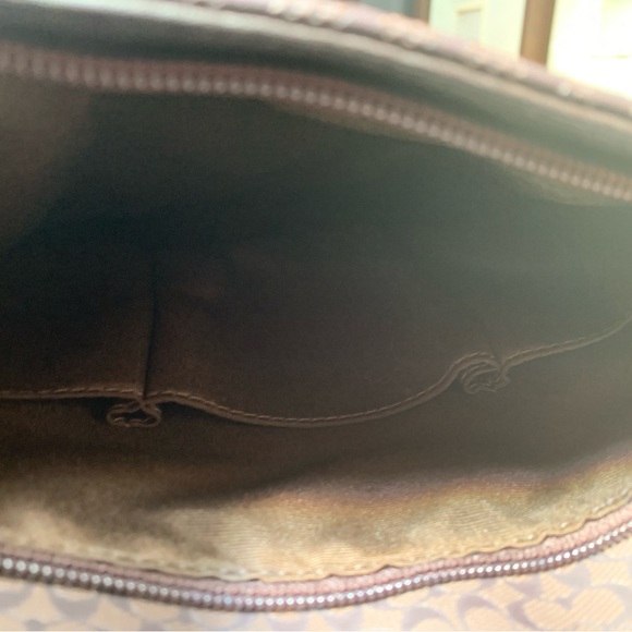 COACH Heritage Signature Embossed PVC Map Messenger Bag in Brown #F70765 - Picture 7 of 12